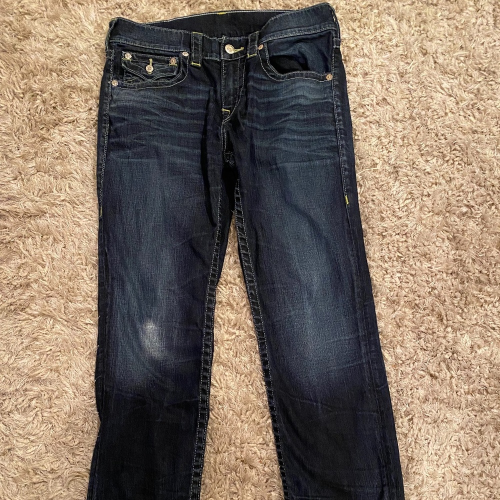 True religion “Rickey” dark blue jeans size 32 length 32